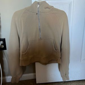 lululemon oversized scuba cropped quarter zip